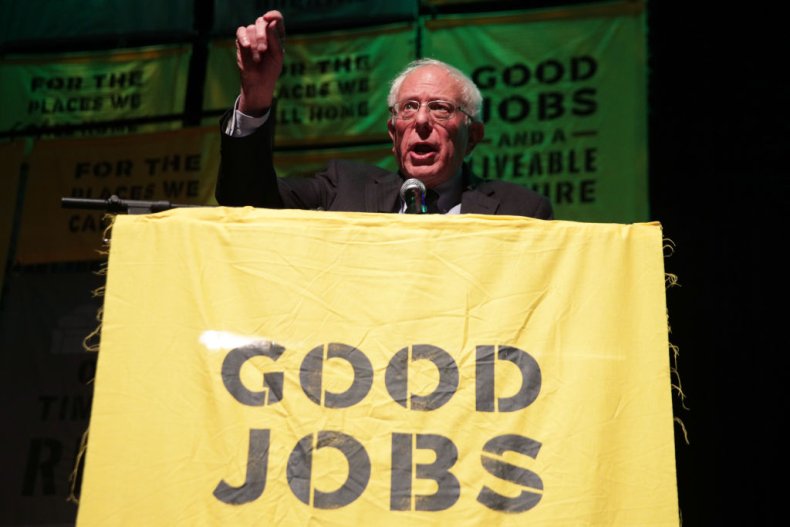 Bernie Sanders speaks on Green New Deal