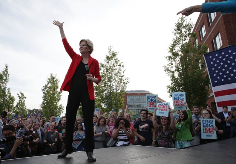elizabeth warren ahead sanders new polls