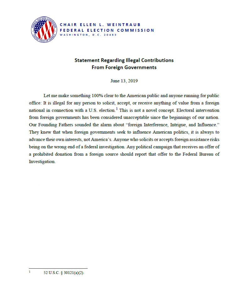 FEC Notice