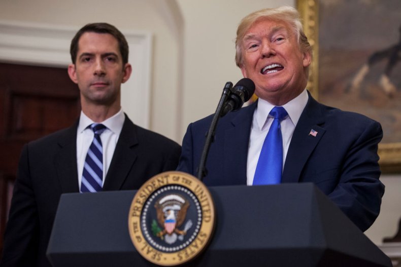 tom cotton iran military strike