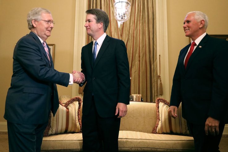 Mitch McConnell with Brett Kavanaugh Mitch McConnell with Brett Kavanaugh