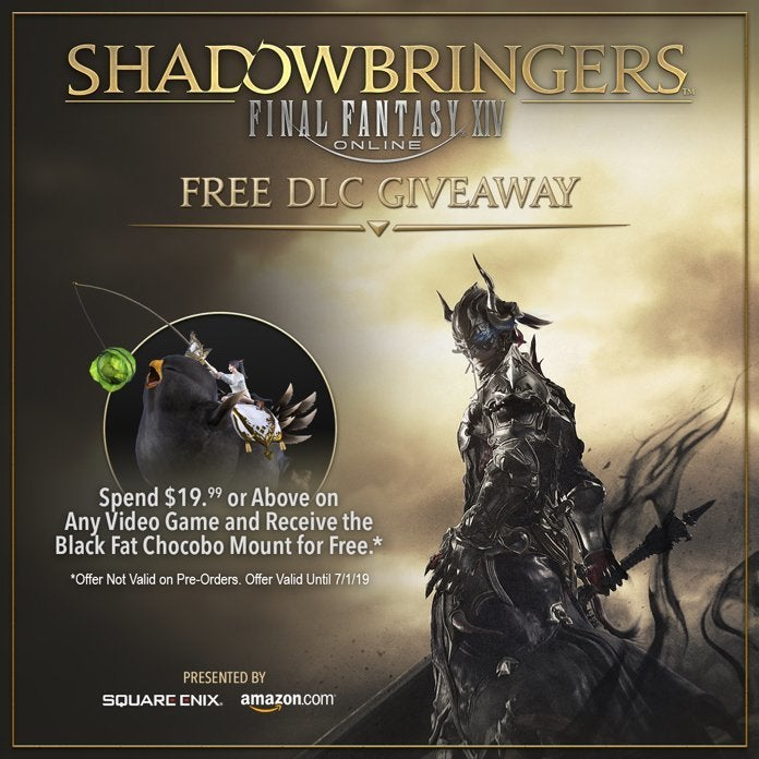 Amazon 'FFXIV' Black Fat Chocobo Promotion: How To Get The Free Mount