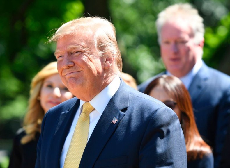 Donald Trump smiles Donald Trump smiles