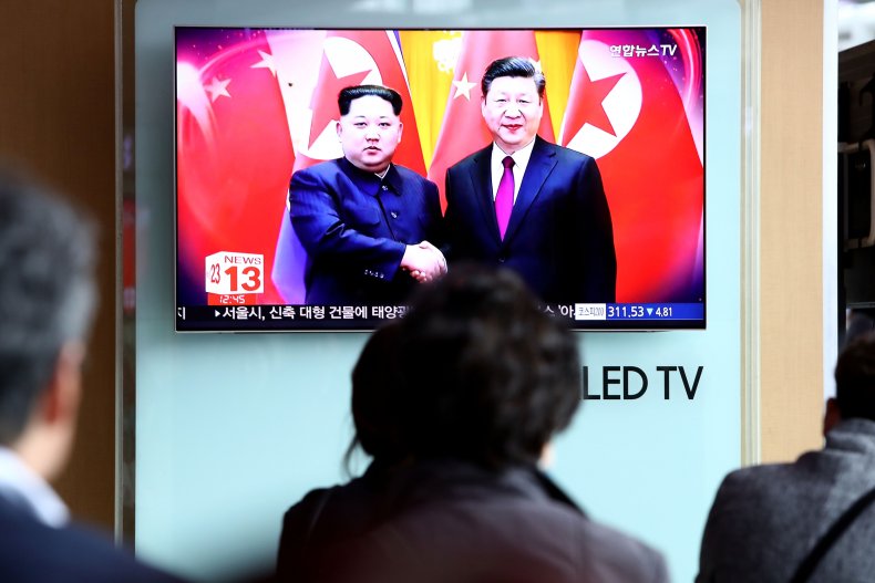 china north korea kim xi
