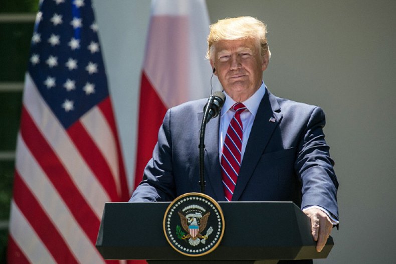 donald trump poland press conference