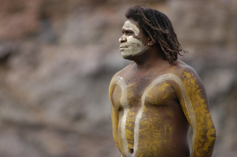 Aboriginal Man australia stock getty 
