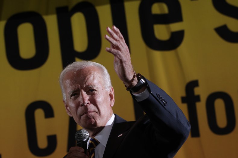 Democratic U.S. presidential hopeful Joe Biden