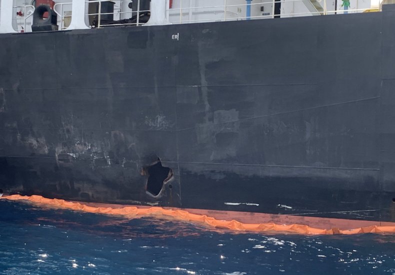 oil tanker attack gulf mideast