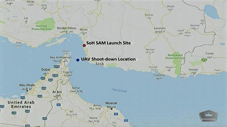 us map iran gulf drone attack us map iran gulf drone attack