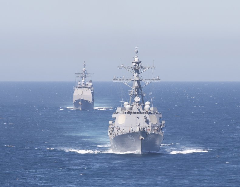 us ships iran strike group navy