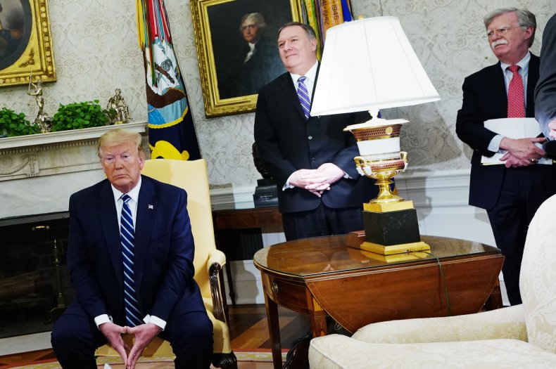 trump pompeo bolton iran strike