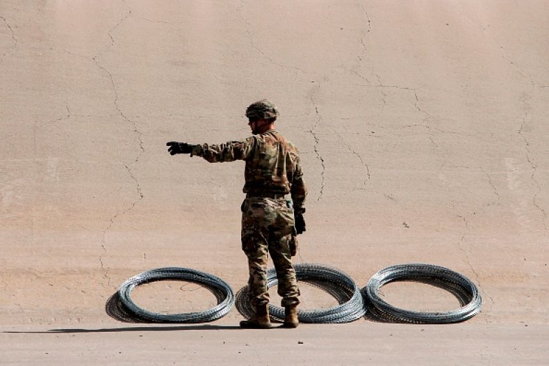 Texas troops at Mexico Border