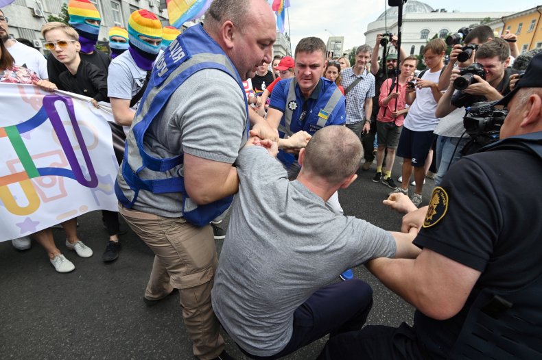 Protester, Kiev Pride Parade