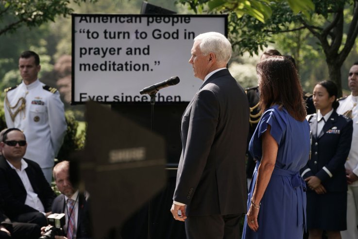 Mike Pence at national prayer service Mike Pence at national prayer service