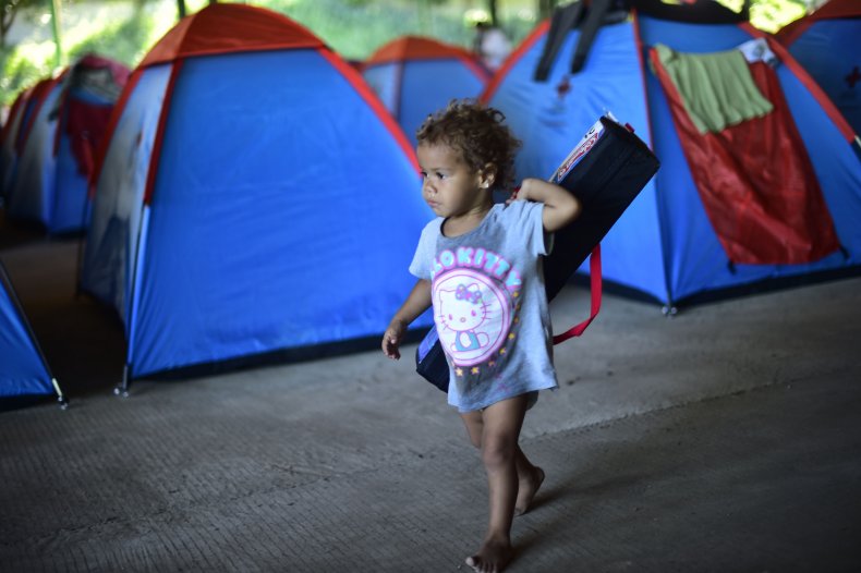 Honduran migrant child