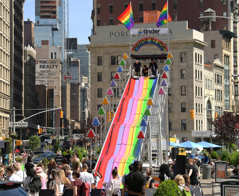pride slide Tinder
