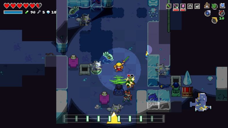 cadence of hyrule review gampelay dungeon