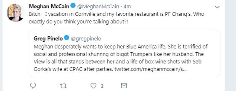 Meghan McCain Uses P.F. Chang’s and Feminism in Latest Twitter Feud