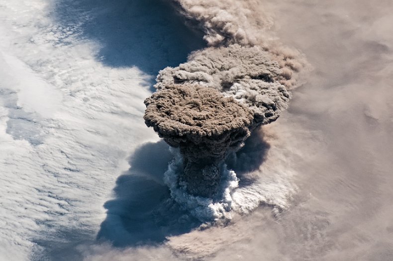 Raikoke volcano