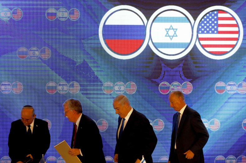 israel russia us bolton netanyahu