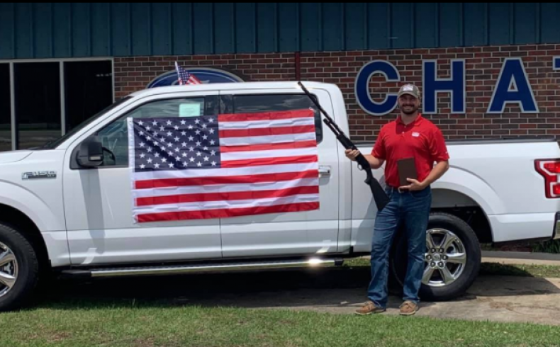 Alabama Car Dealer Gun Bible Flag