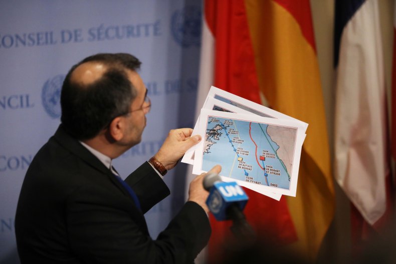 iran un gulf drone map