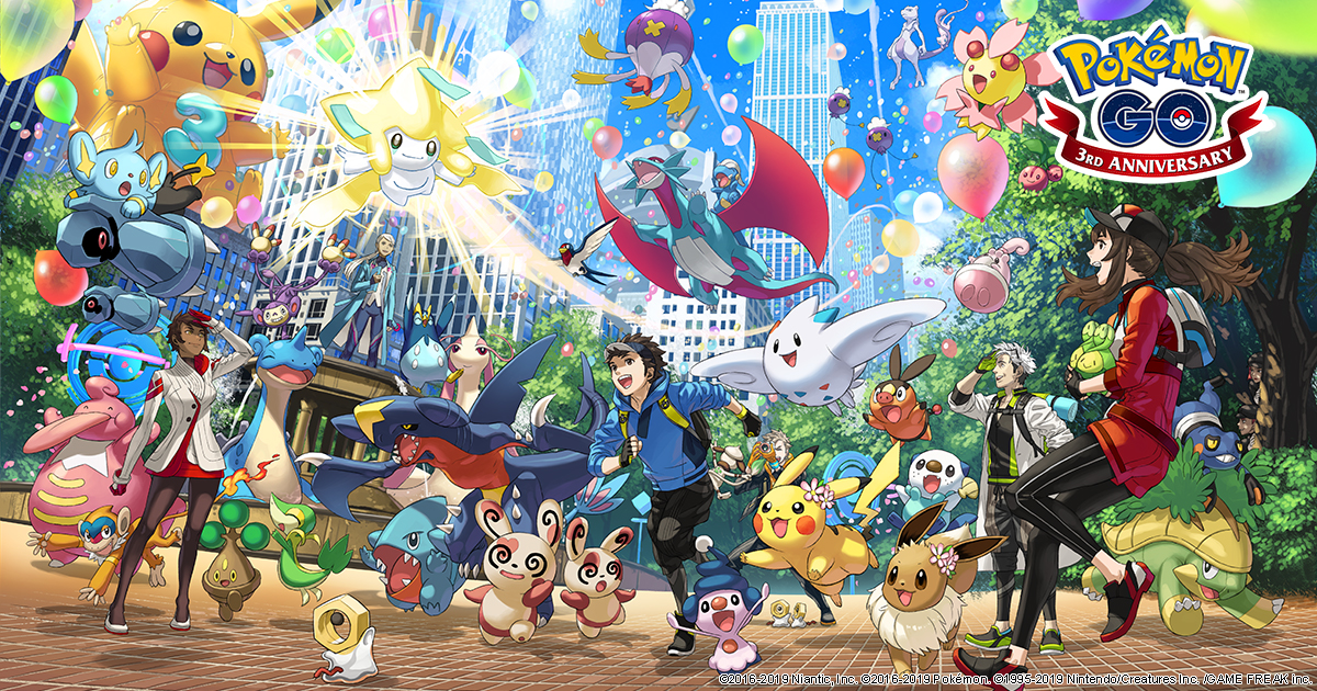 Pokemon Go 3rd Anniversary Celebration Start Time Shiny Alolan Pokemon And More
