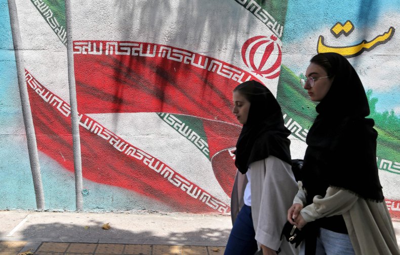 Iranian women walking