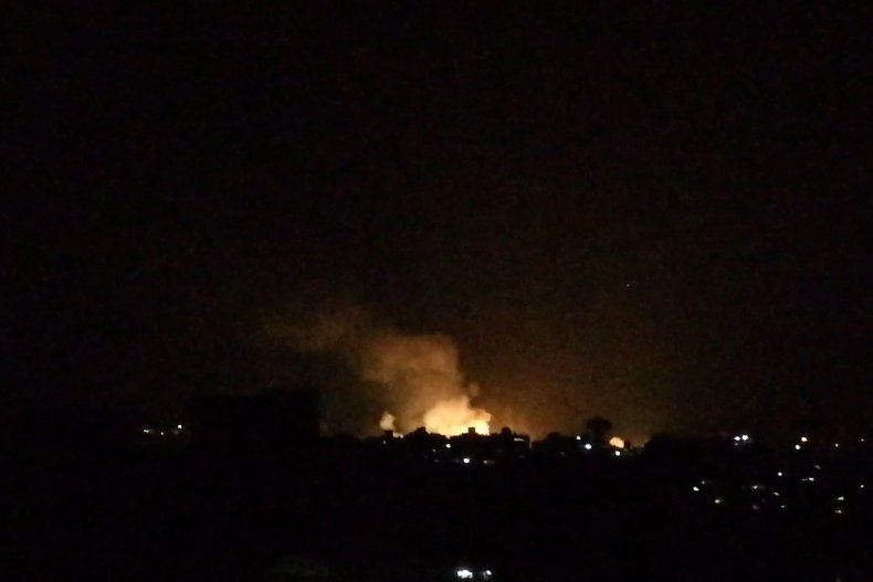 israel strike syria damascus explosion