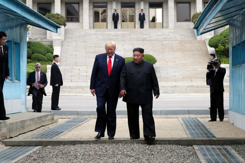 trump kim north korea dmz