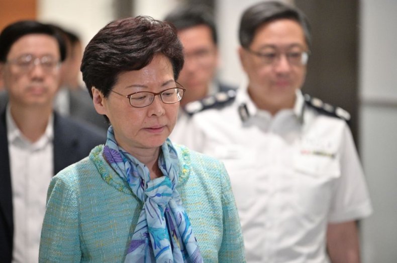 Carrie Lam in Hong Kong