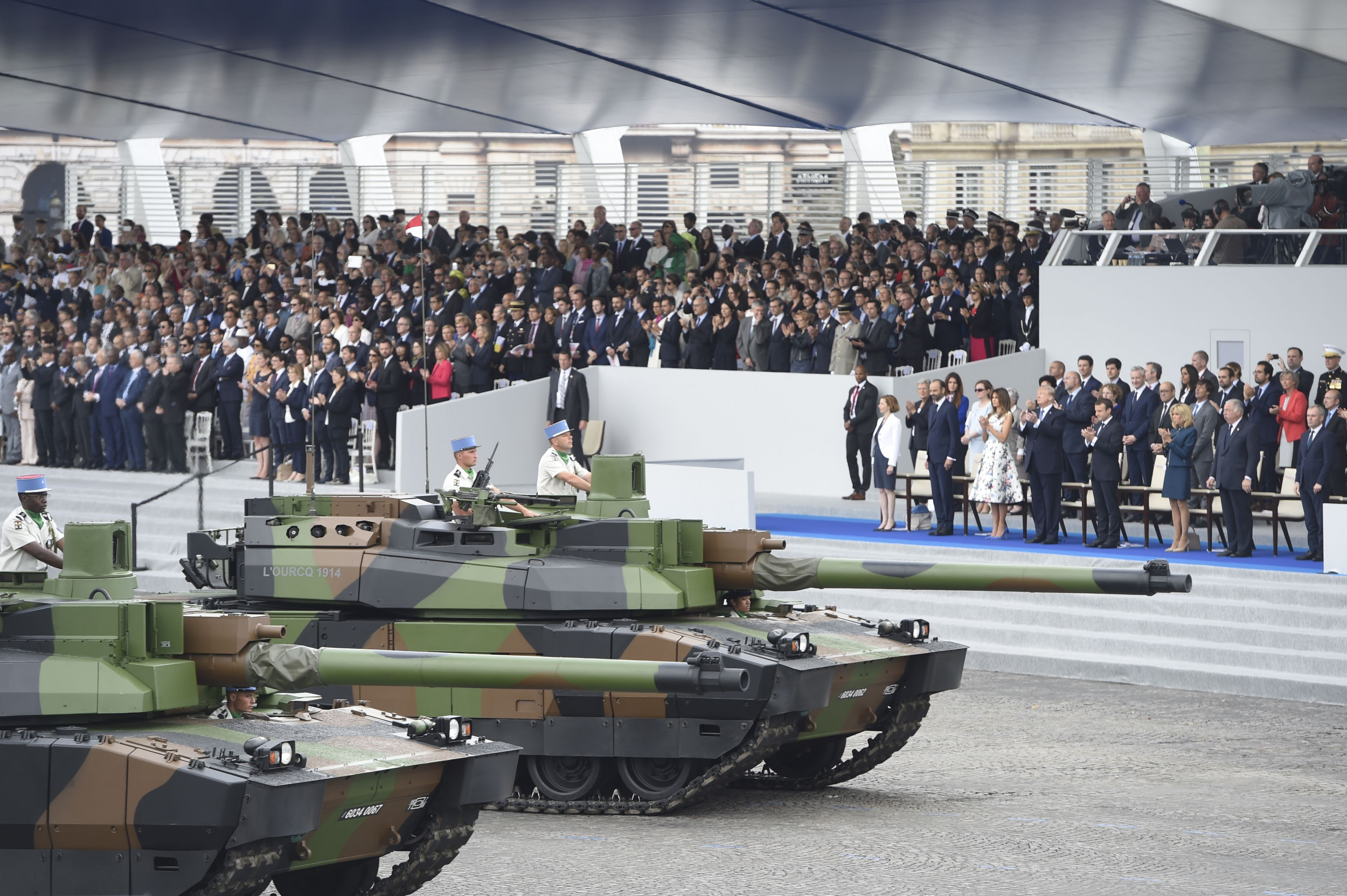 haa the us ever had a parade with military tanks in it
