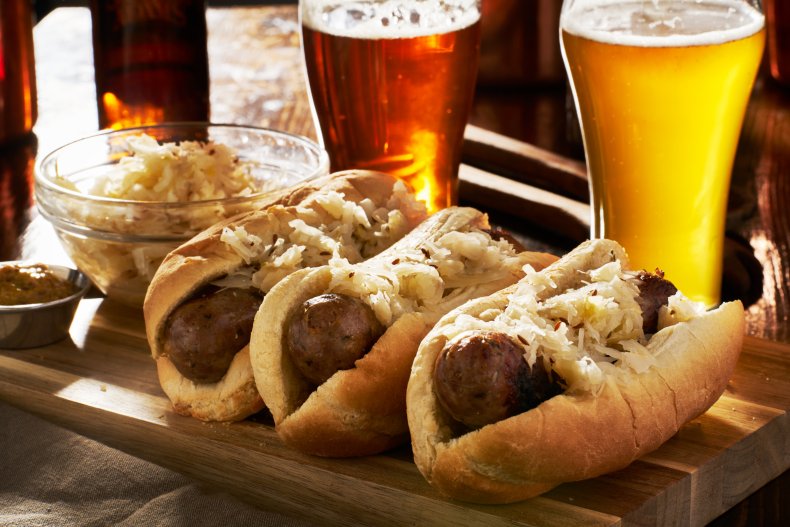 Sausages and beer