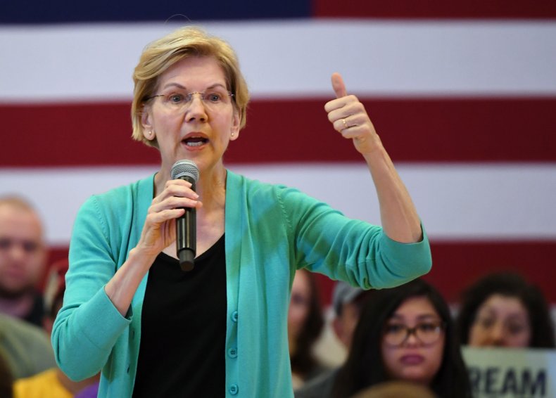 Elizabeth Warren, Donald Trump, Fourth of July
