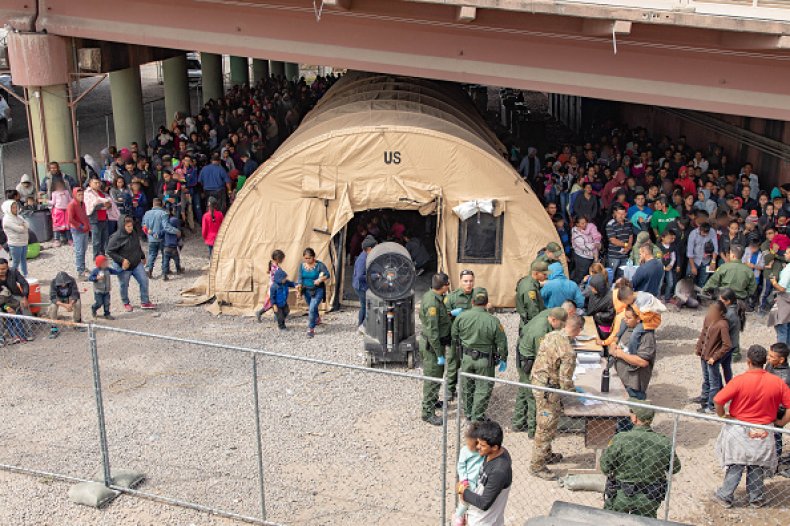 border patrol processes immigrants from mexico