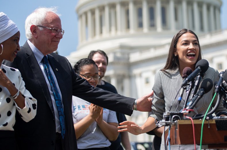 bernie sanders ocasio-cortez us capitol