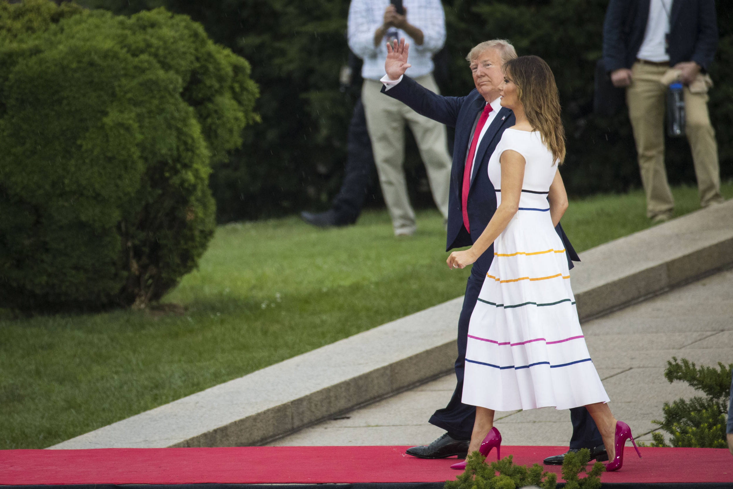 Melania trump white shop dress 4th of july