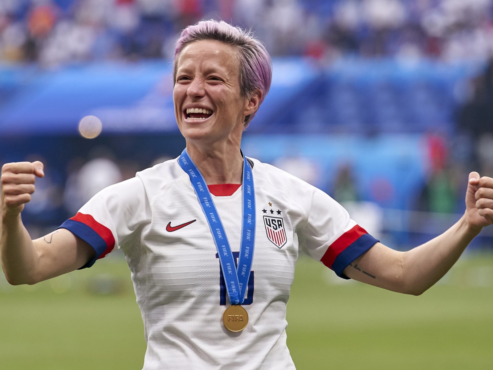vandalism of megan rapinoe posters