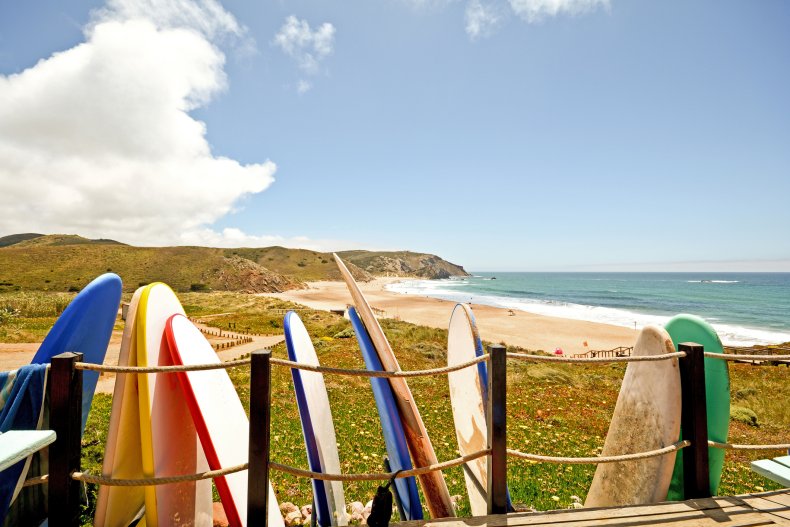 Surfing portugal