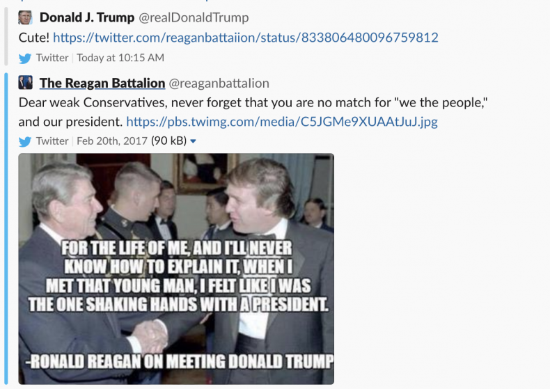 Trump Twitter Exchange