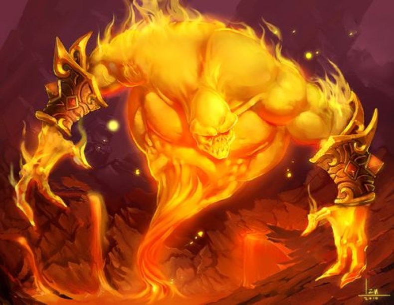 baron geddon hearthstone fire festival baron geddon hearthstone fire festival