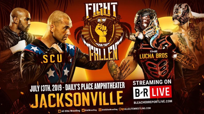 AEW fight fallen scu vs lucha bros AEW fight fallen scu vs lucha bros