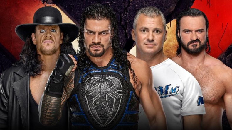 wwe extreme rules roman undertaker shane drew