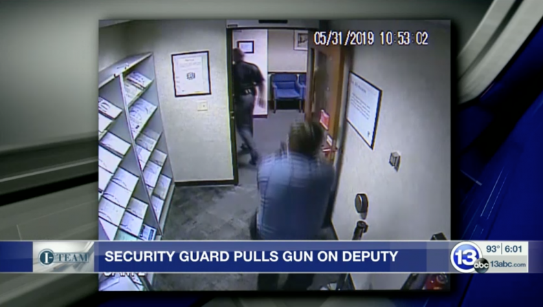 police black security guard