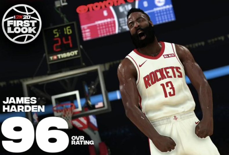 nba 2k20 james harden player rating