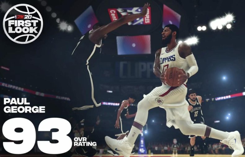 nba 2k20 paul george player rating