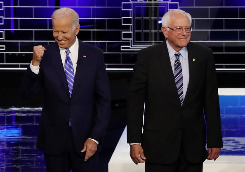 bernie sanders joe biden debate 1