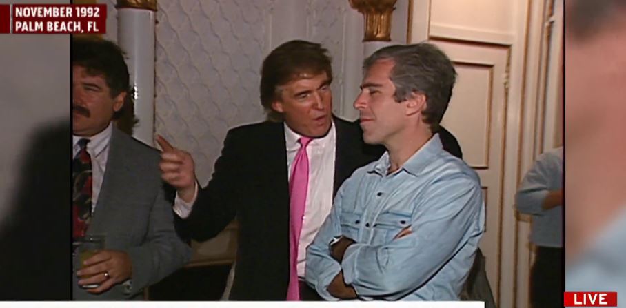 Msnbc Airs Jeffrey Epstein Trump Mar A Lago Party Footage From 1992