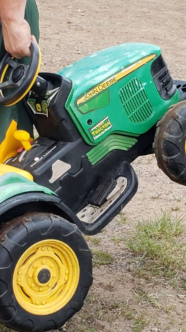 John Deere battery-operated tractor