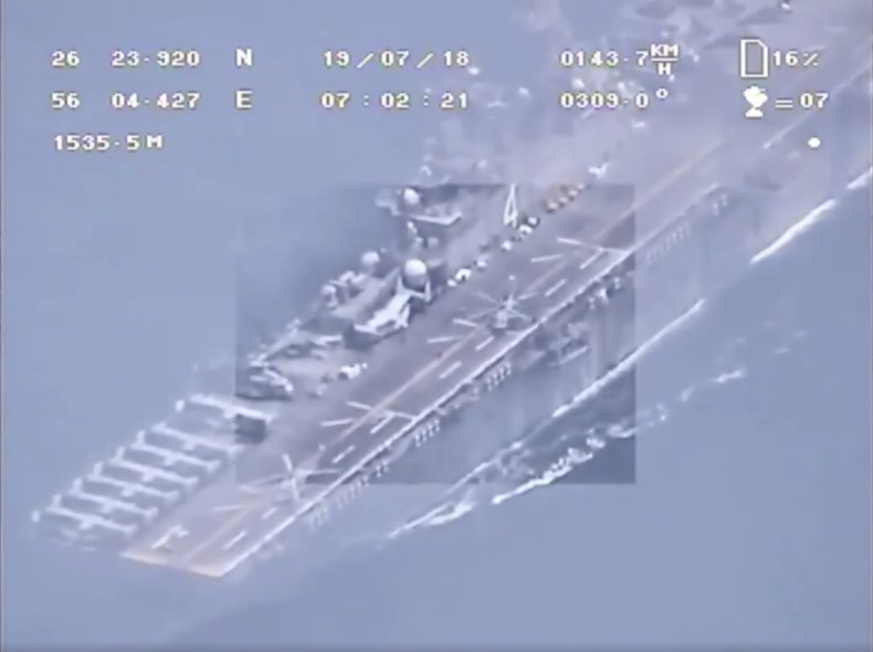 iran drone video navy gulf